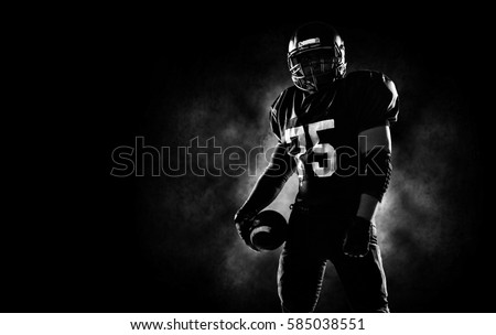 American football sportsman player