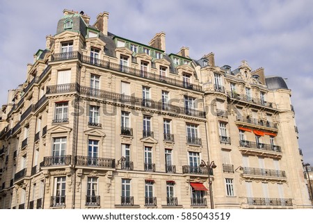  Paris, typical building in New York Avenue, luxury apartments with view on Seine