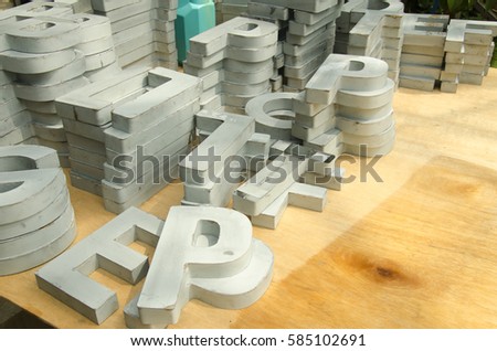 Letters signage