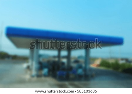 Gas Station blur