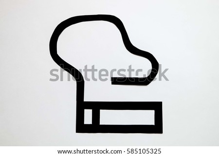sign for smoking room with white background