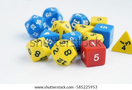 Dices for board or tabletop games, role play games and dnd.                             