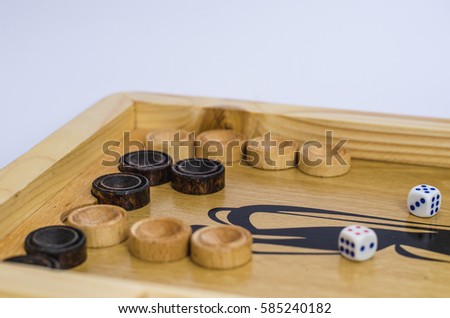 My backgammon Royalty-Free Stock Photo #585240182