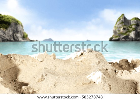 background of summer beach 