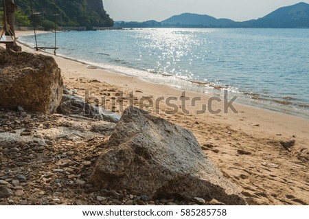 Rock on the beach