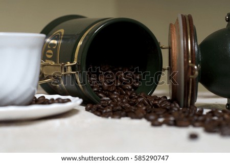 Details with coffee beans