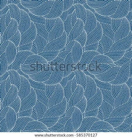Abstract knitting fabric texture. Seamless pattern.