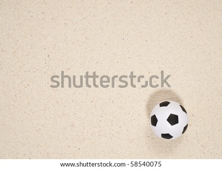 Football on sand paper
