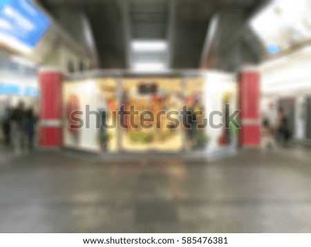 Abstract background blur sky train.