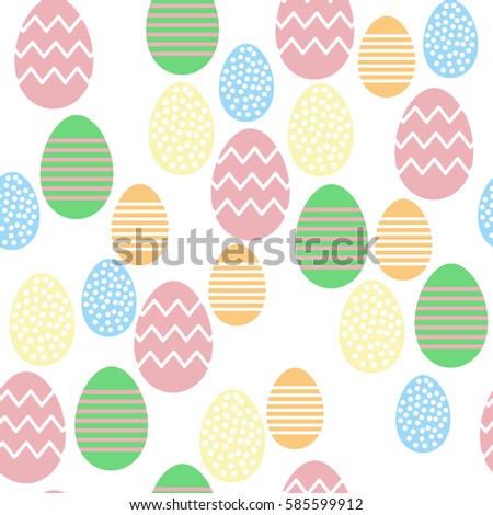 Vector seamless pattern. Eggs. Easter.Eps10.