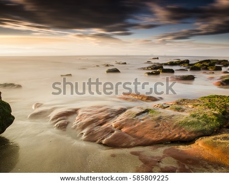 Sunrise photo from Largo beach which is situated on the East Coast of Fife/ Fading into the Sea / Morning light on the beautiful East Neuk village of Largo