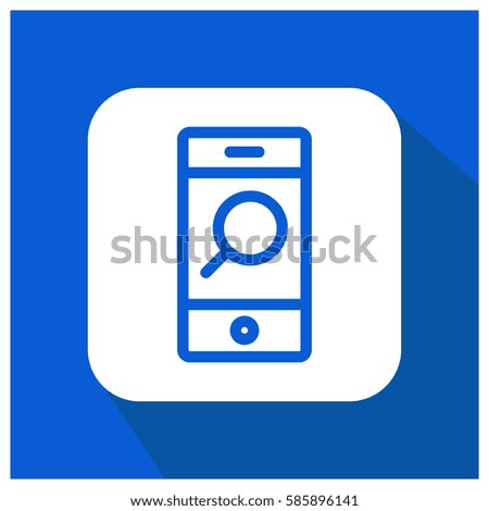 Mobile seo vector icon