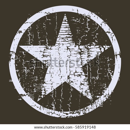 Grunge star background.Vector star symbol.