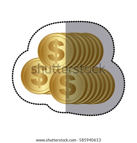 coin icon stock image, vector illustration design