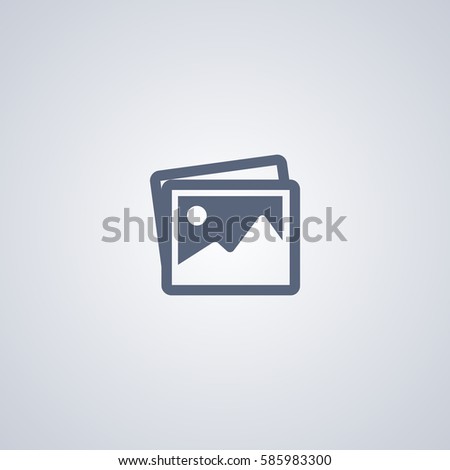Clipart vector icon, image vector icon Royalty-Free Stock Photo #585983300