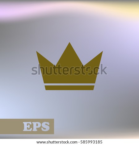 Crown Icon in trendy flat style isolated. Crown symbol for your web site design, logo, app. Vector illustration