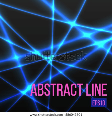 abstract blue light line. Vector illusrtation