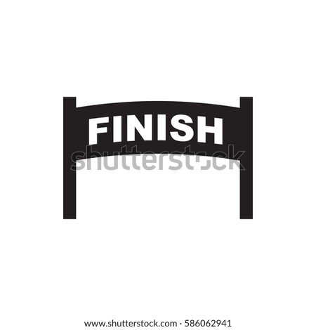 finish icon illustration isolated vector sign symbol