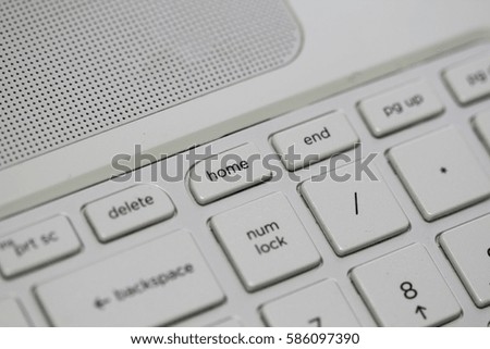White keyboard macro, num lock button