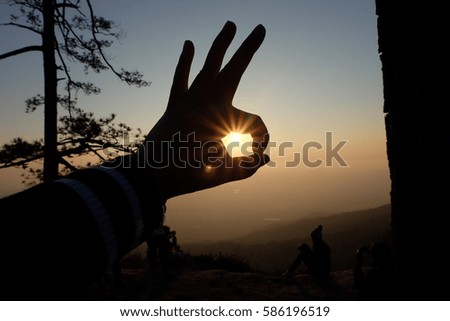 The sun in my hand