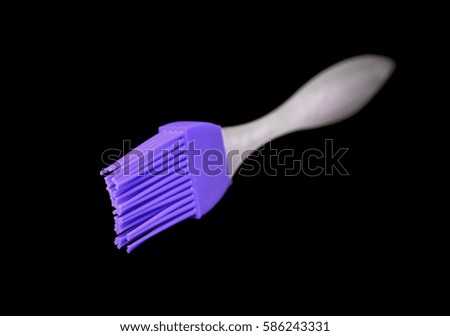 Silicone Pastry Brush isolated on black