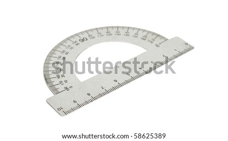protractor on a white background