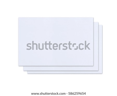 Blank sheet of paper on white background.