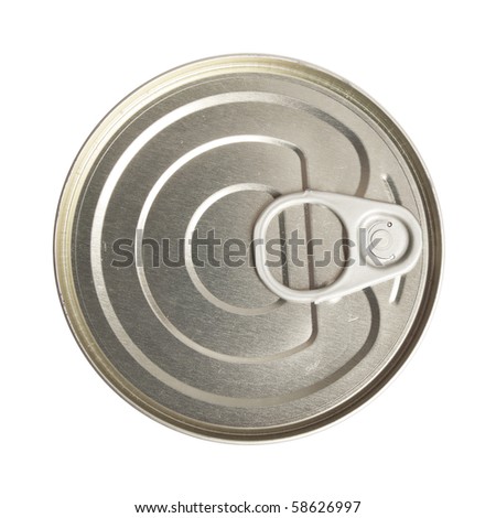 Food can on white background (isolated, clipping path)