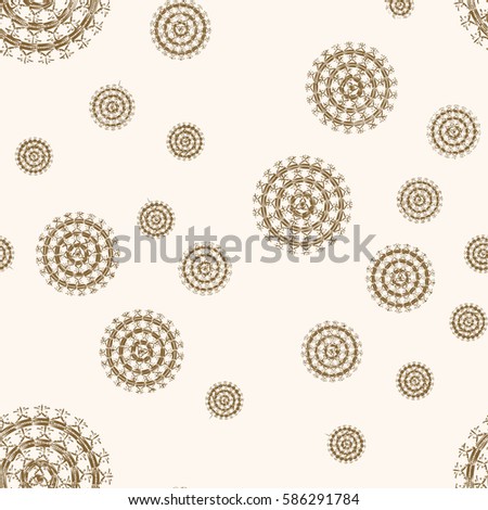 New background with creative abstract fractal pattern. Soft lines vintage pattern for backdrop. Decorative ornament backdrop for fabric, textile, wrapping paper, card, invitation, wallpaper design.