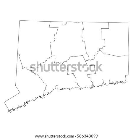 CONNECTICUT-COUNTY-MAP Stock Vector Images - Avopix.com