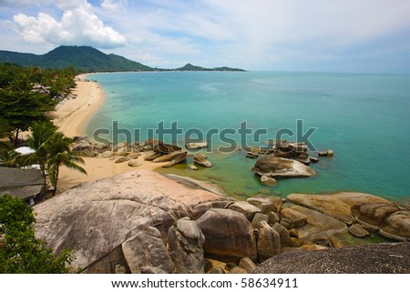 beautiful beach on Samui island. Thailand