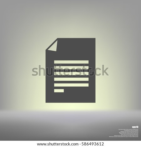 Flat paper cut style icon of text searching vector illustration