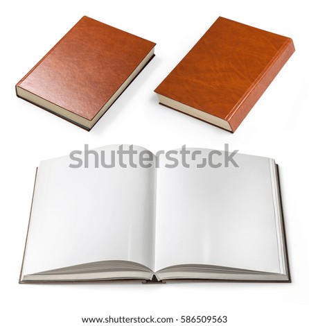 Open book isolated on white background with clipping path