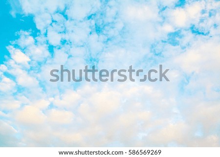 Blue sky and white clouds  nature background