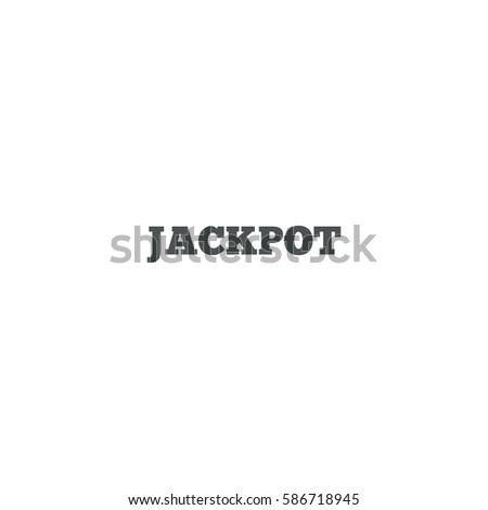 jackpot icon. sign design