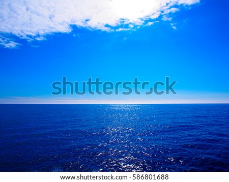 Sky and sea Royalty-Free Stock Photo #586801688
