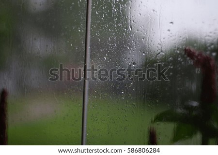 Raining a glass