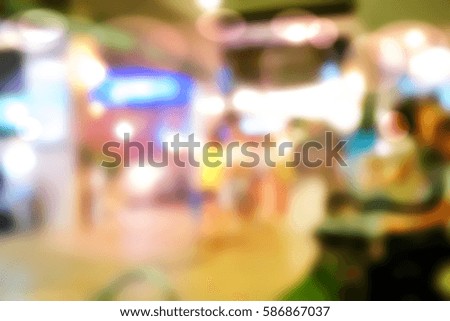 Blurred  background abstract and can be illustration to article of shopping mall