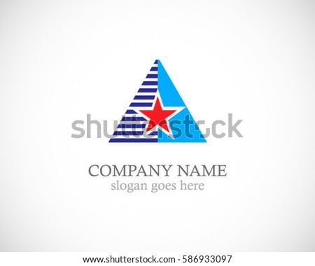 star triangle company vector logo