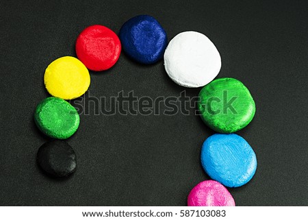 Very beautiful, colorful circles
