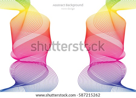 Abstract template background with wave design.