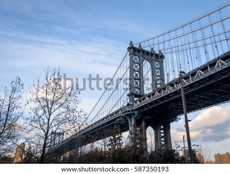 Manhattan Bridge seen from Dumbo in Brooklyn - New York, USA
