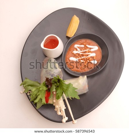 Divine Vietnamese Rice Paper Rolls Plate