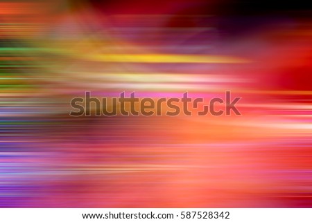 Photo of bokeh lights,Motion blurred for abstract background.