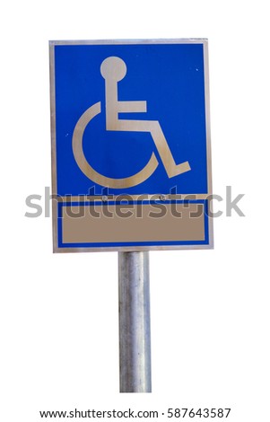 reserved parking sign on white background