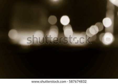 Picture blurred  for background abstract and can be illustration to article of traffic in night with bokeh