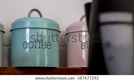 coffee tin Royalty-Free Stock Photo #587677292