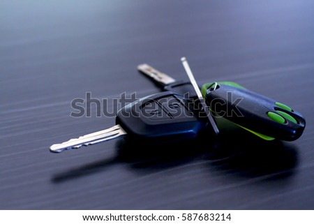 car keys Royalty-Free Stock Photo #587683214