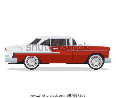 Vintage Classic Car Illustration