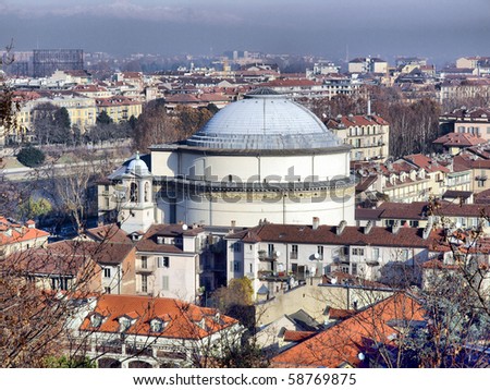 Church of La Gran Madre in Turin, Italy - high dynamic range HDR